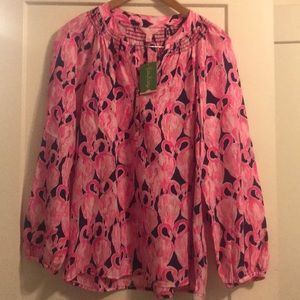 Lilly Pulitzer Elsa Top. High tide pattern. NWT.